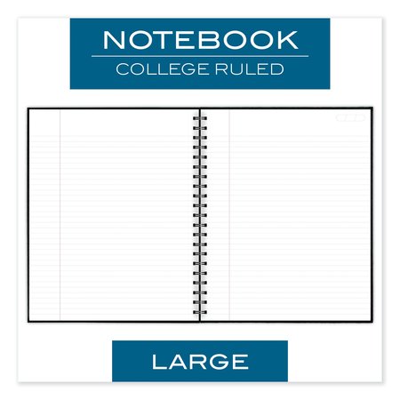 Cambridge Limited 8-1/2" x 11" Black Notebook, 1 Subject 06100